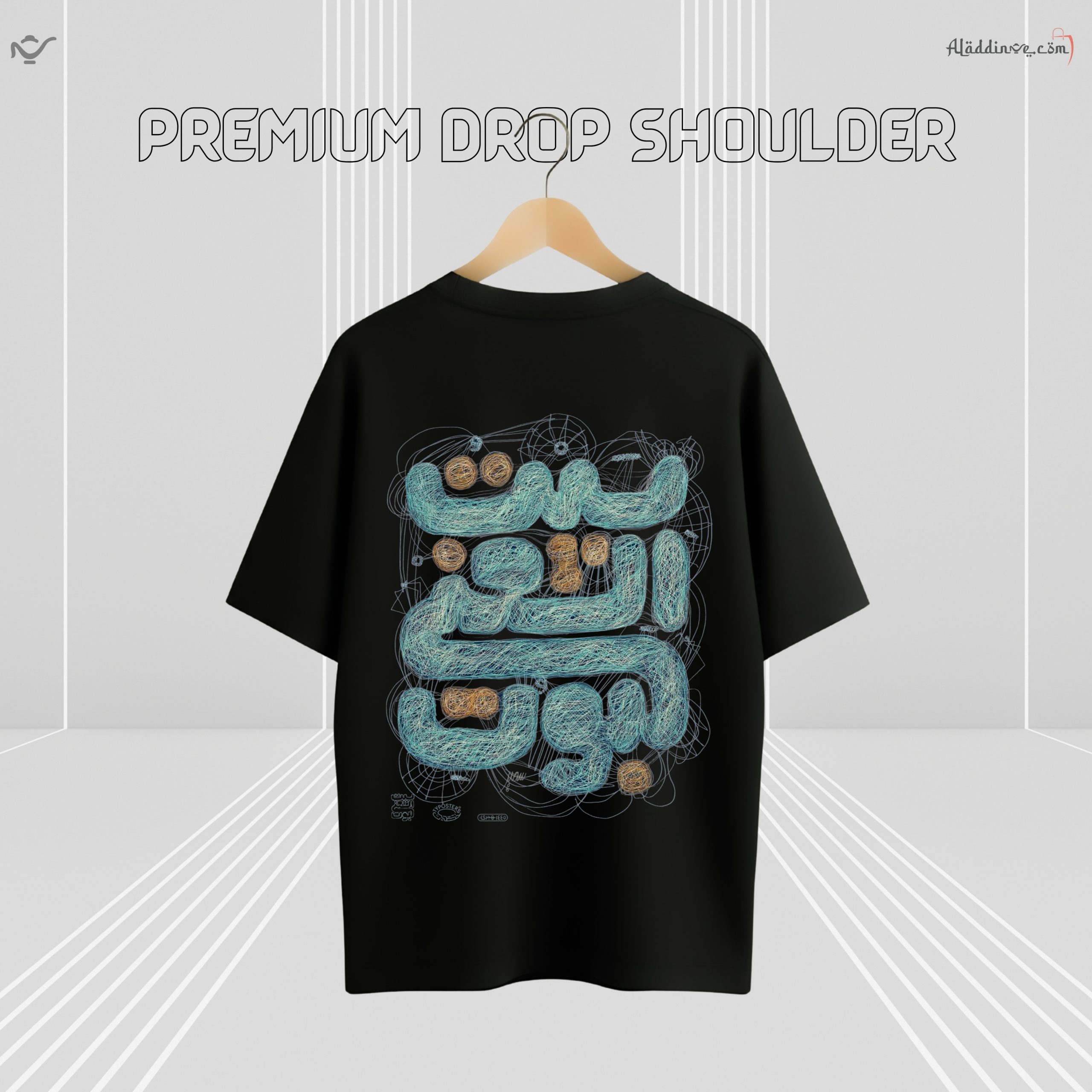 Z’YAVOLX Premium Abstract Verse Drop Shoulder T-Shirt - Image 2