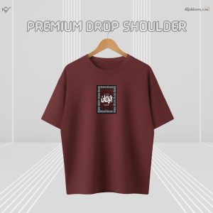 Z’YAVOLX Premium Crimson Faith Drop Shoulder T-Shirt